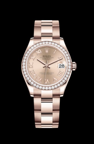 Rolex Datejust 31 Rose Gold / Diamond / Rose - Roman / Oyster