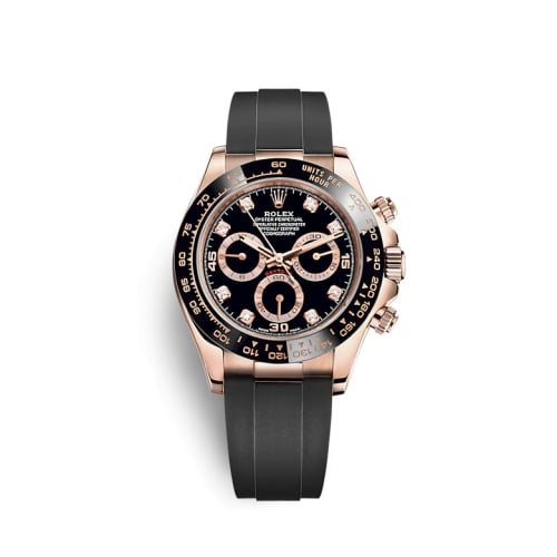 Rolex Cosmograph Daytona Everose / Cerachrom / Black - Diamond / Oysterflex