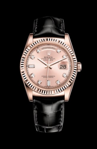 Rolex Day-Date 36 Everose / Strap / Pink Diamond