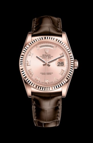 Rolex Day-Date 36 Everose / Strap / Pink Roman