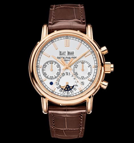 Patek Philippe Perpetual Calendar Split-Seconds Chronograph 5204 Rose Gold / Silver