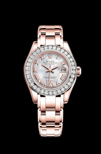 Rolex Datejust Pearlmaster 29 Everose Diamond / MOP Roman