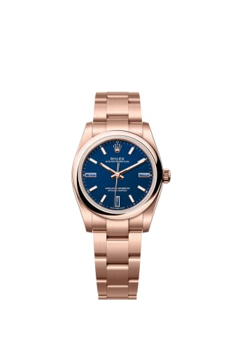 Rolex Oyster Perpetual 34 Everose / Blue