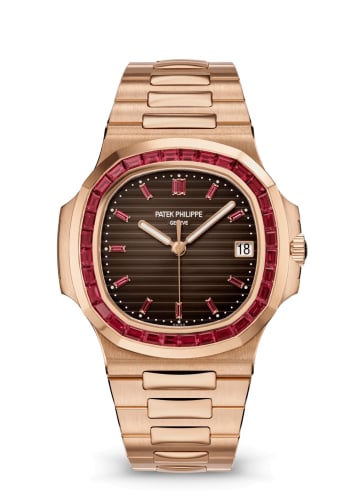 Patek Philippe Nautilus 5723 Rose Gold - Ruby / Brown