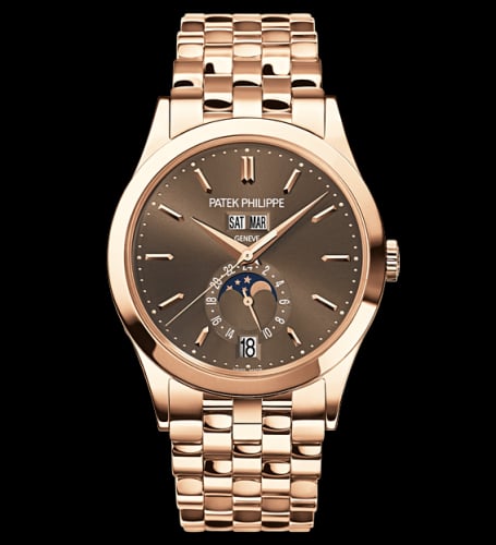 Patek Philippe Annual Calendar 5396 Rose Gold Brown Bracelet