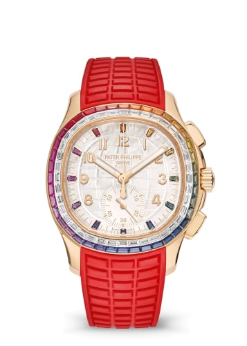 Patek Philippe Aquanaut Luce Rainbow Chronograph Rose Gold / MOP
