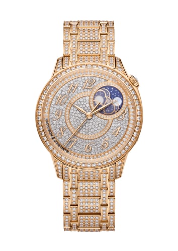 Vacheron Constantin Égérie Moonphase 37 Rose Gold / Diamond - Diamond / Bracelet