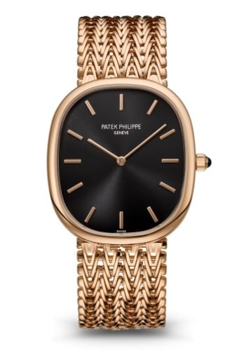 Patek Philippe Golden Ellipse 5738 Rose Gold / Black / Bracelet