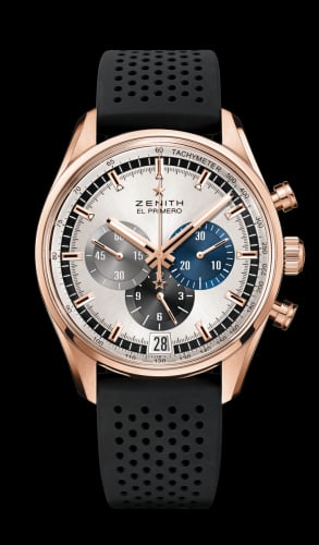 Zenith El Primero Chronomaster 42 Rose Gold / Silver / Rubber