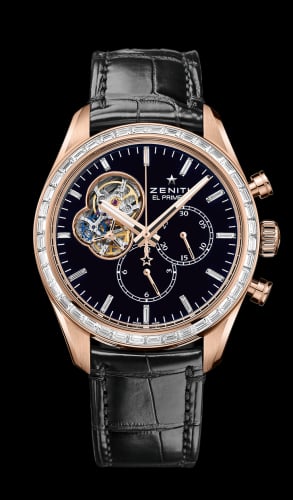 Zenith El Primero Chronomaster Open Rose Gold / Diamond / Black / Alligator