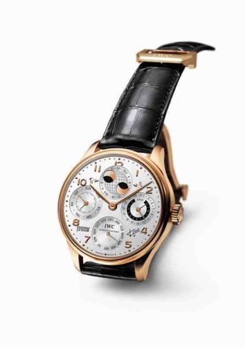 IWC Schaffhausen Portugieser Perpetual Calendar 5021 Luis Figo Rose Gold / Black