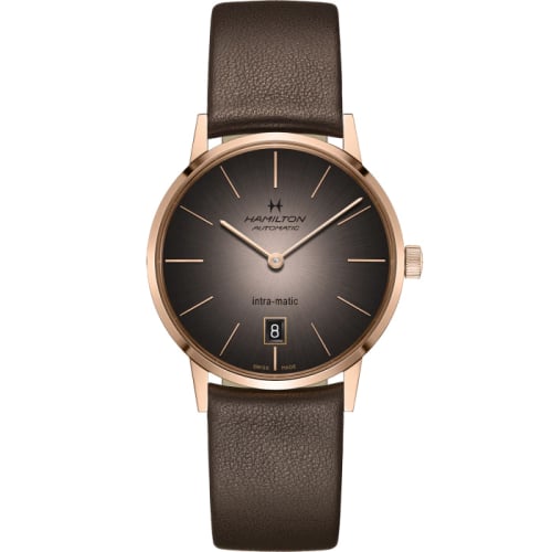 Hamilton Intra-Matic 38 Rose Gold / Grey