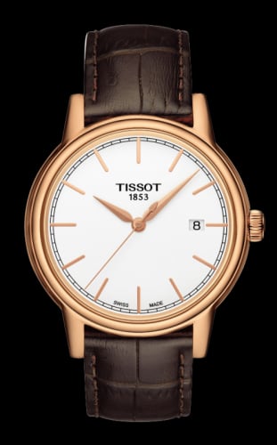 Tissot Carson Quartz 40 Rose Gold PVD / White / Strap