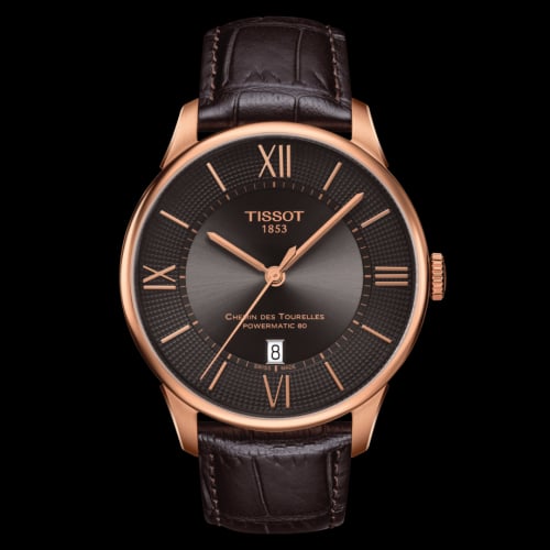 Tissot Chemin Des Tourelles Powermatic 80 42 Rose Gold / Grey