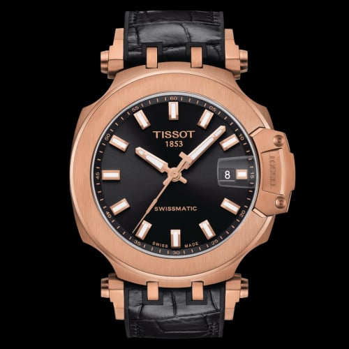 Tissot T-Race Swissmatic 45 Rose Gold PVD / Black