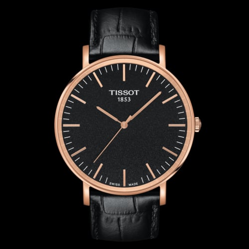 Tissot Everytime Large Rose Gold PVD / Black / Strap