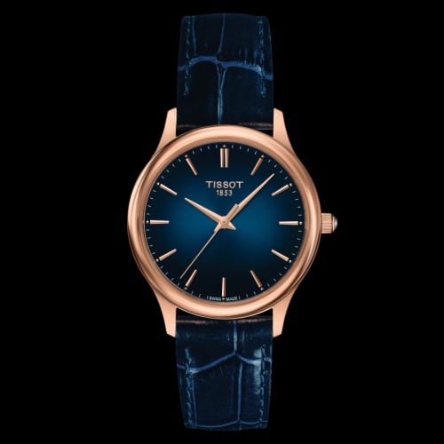 Tissot Excellence Lady Rose Gold / Blue