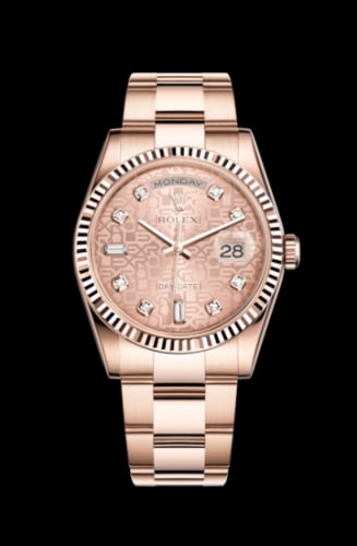 Rolex Day-Date 36 Everose Fluted / Oyster / Pink Computer