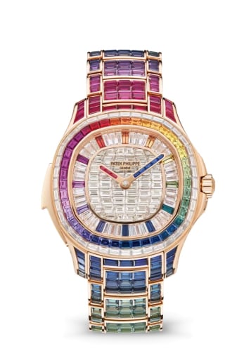 Patek Philippe Aquanaut Luce Minute Repeater Rose Gold - Rainbow / Baguette / Bracelet