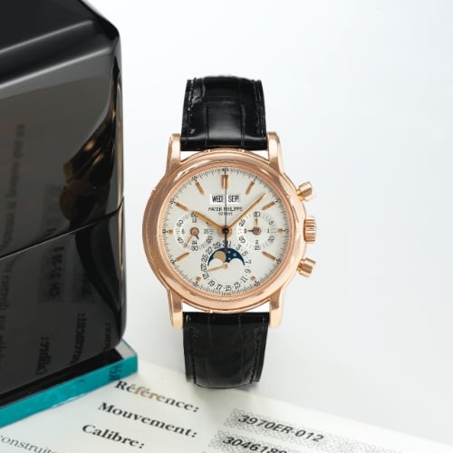 Patek Philippe Perpetual Calendar Chronograph 3970 Rose Gold