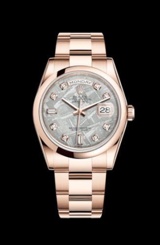 Rolex Day-Date 36 Everose Domed / Oyster / Meteorite