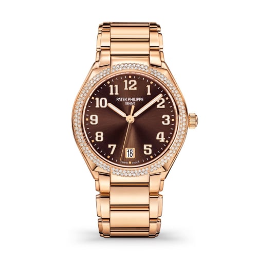 Patek Philippe Twenty-4 Automatic Rose Gold / Diamond / Brown