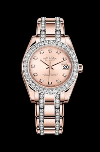 Rolex Datejust Pearlmaster 34 Everose Diamond Pink Diamond