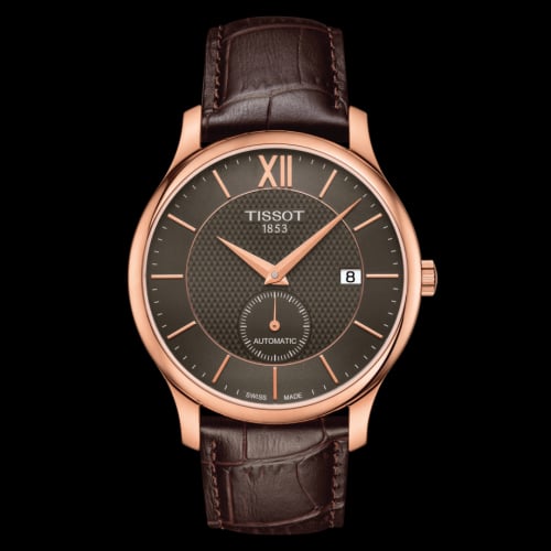 Tissot Tradition Automatic Small Second Rose Gold PVD / Grey