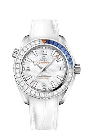 Omega Seamaster Planet Ocean 600M Co-Axial 39.5 Master Chronometer White Gold / Diamond / MOP