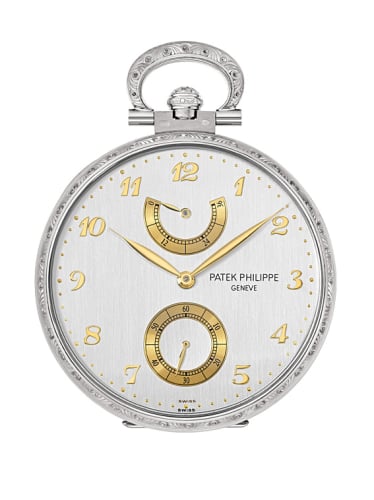 Patek Philippe Pocket Watch Lepine Power Reserve White Gold / From Father to Son