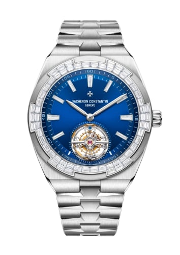 Vacheron Constantin Overseas Tourbillon White Gold - Baguette / Blue