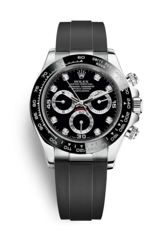 Rolex Cosmograph Daytona White Gold / Cerachrom / Black - Diamond / Oysterflex