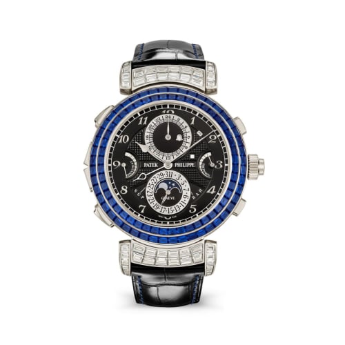 Patek Philippe Grandmaster Chime 6300 White Gold - Sapphire / Black