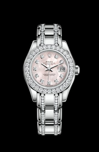 Rolex Datejust Pearlmaster 29 White Gold Diamond Mother of Pearl Diamond