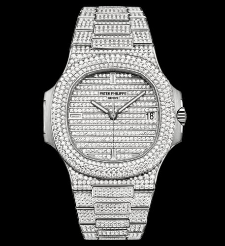 Patek Philippe Nautilus 5719 White Gold Full Diamond