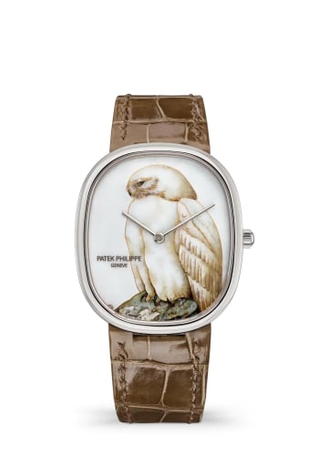 Patek Philippe Golden Ellipse 5738 White Gold / White Owl