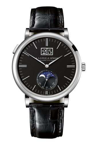 A. Lange & Söhne Saxonia Moonphase White Gold / Black