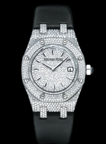 Audemars Piguet Royal Oak Quartz 67625 White Gold / Diamond / Diamond / Strap