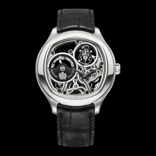 Piaget Emperador Coussin Tourbillon Skeleton White Gold
