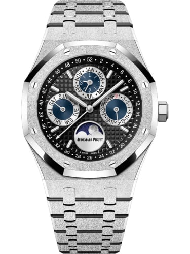 Audemars Piguet Royal Oak Perpetual Calendar 41 Frosted White Gold / Black