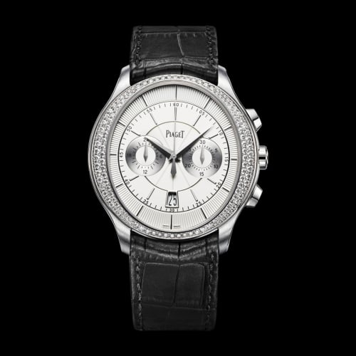 Piaget Gouverneur Chronograph White Gold Diamond