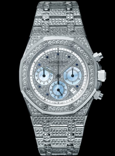 Audemars Piguet Royal Oak 25978 Chronograph White Gold / Diamond / Silver