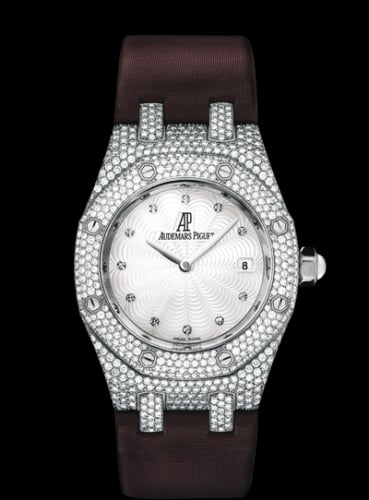Audemars Piguet Royal Oak 67605 White Gold / Diamond / MOP