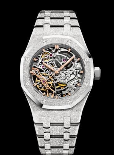 Audemars Piguet Royal Oak 41 Double Balance Wheel Openworked Frosted White Gold