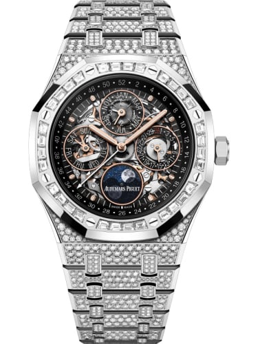Audemars Piguet Royal Oak Perpetual Calendar 41 White Gold - Diamond / Skeleton
