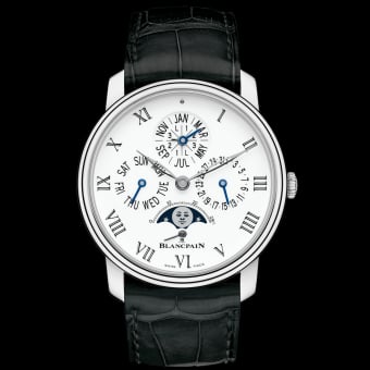 Blancpain Villeret Quantieme Perpetuel 8 Jours White Gold / Enamel