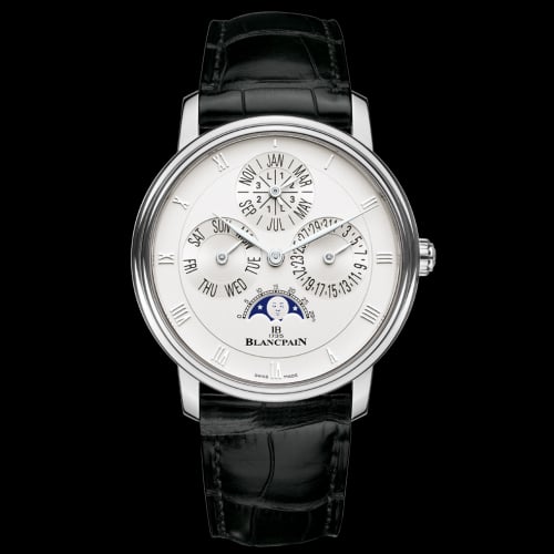 Blancpain Villeret Quantième Perpétuel White Gold / Opaline
