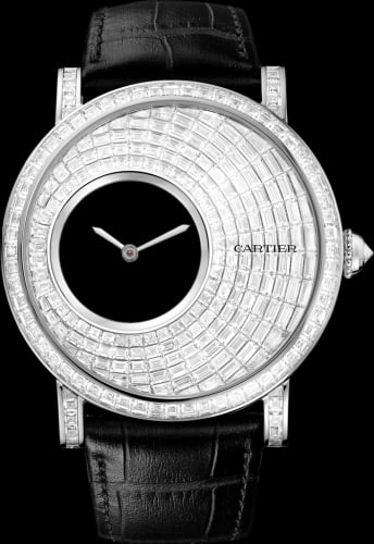 Cartier Rotonde de Cartier Mysterious Hour White Gold / Baguette