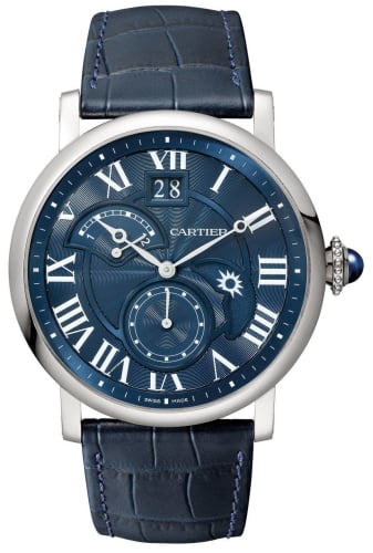 Cartier Rotonde de Cartier Second Time Zone Day / Night White Gold / Blue