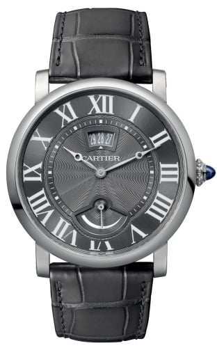 Cartier Rotonde de Cartier Calendar Aperture and Power Reserve White Gold / Grey